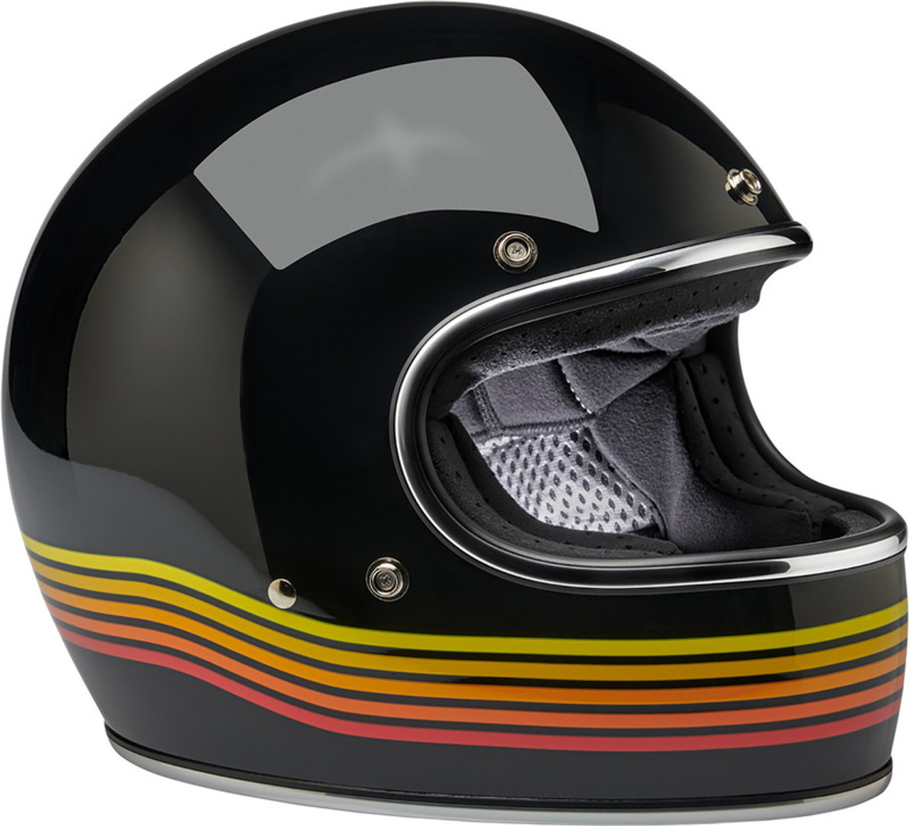 Biltwell Gringo Helmet Gloss Black Spectrum