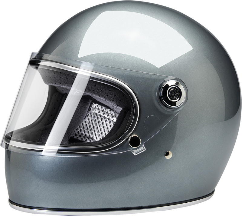 Biltwell Gringo S Helmet Metallic Sterling