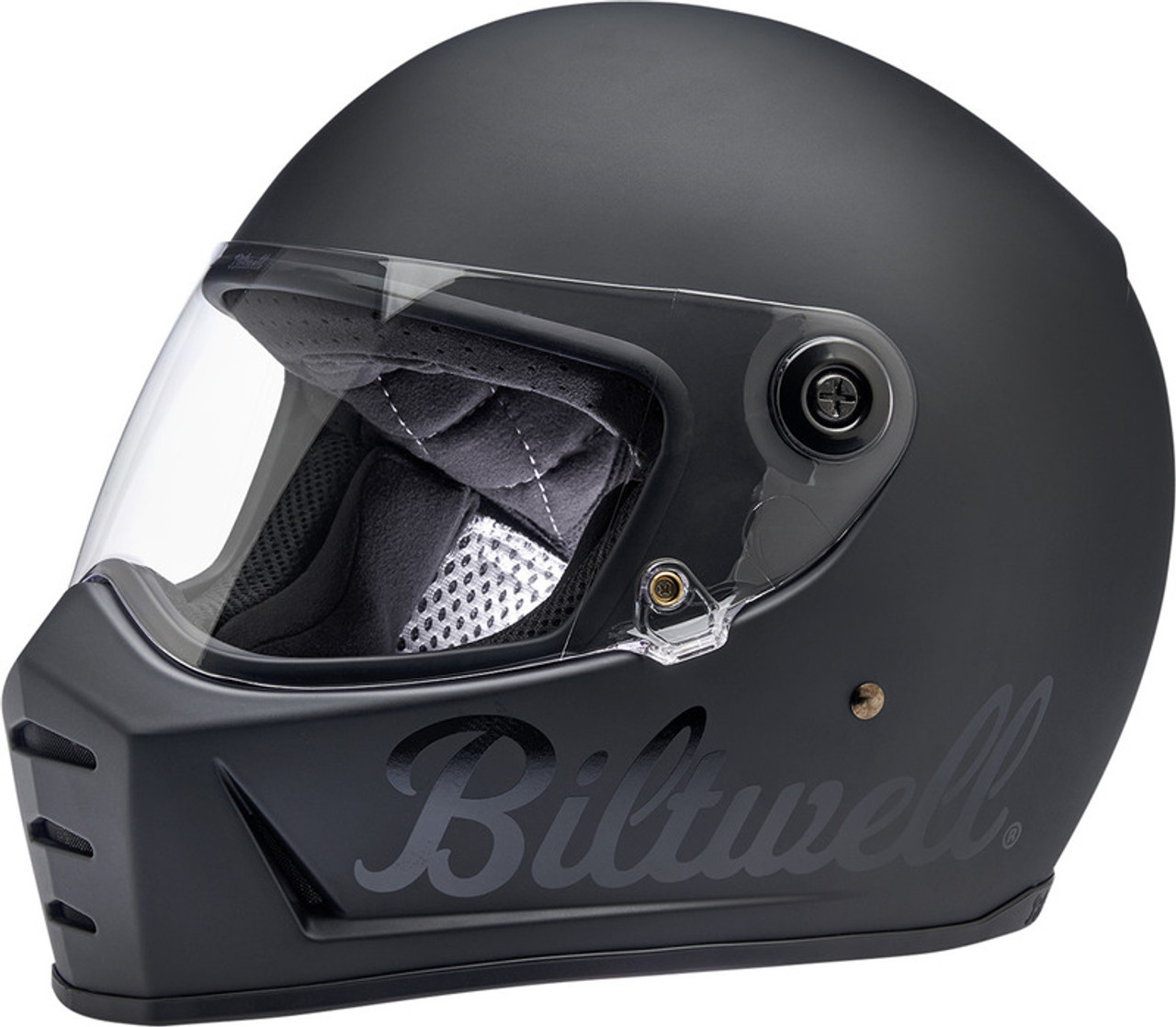 Biltwell Lane Splitter Helmet Flat Black Factory - Speed Addicts