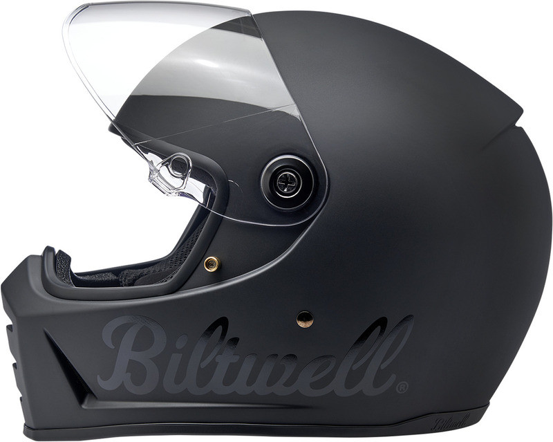 Biltwell Lane Splitter Helmet Flat Black Factory