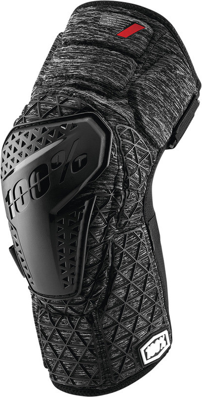 100% Surpass Knee Guards Gray Black
