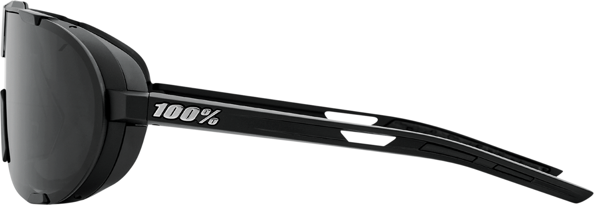 100% Westcraft Sunglasses Matte Black size  Smoke