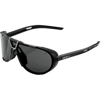 100% Westcraft Sunglasses Matte Black size  Smoke