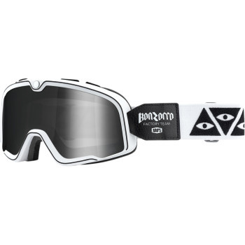 100% Barstow Race Service Silver Mirror goggles