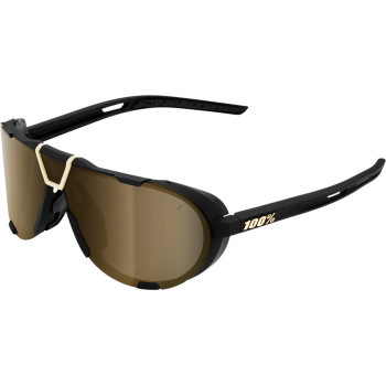 100% Westcraft Sunglasses Soft Tact Black size  Soft Gold Mirror