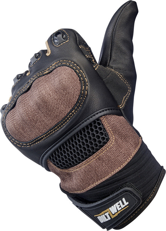 Biltwell Bridgeport Gloves Chocolate Black