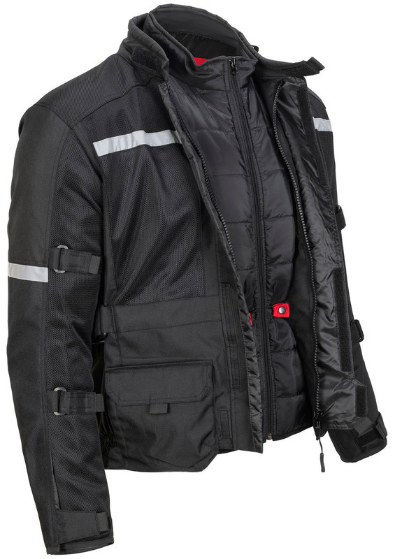 NORU Ganjo Adventure Mesh Black Jacket