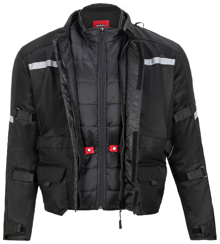 NORU Ganjo Adventure Mesh Black Jacket