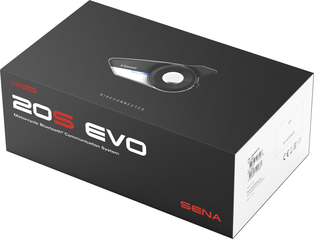 Sena 20S Evo HD Bluetooth Comm System Single
