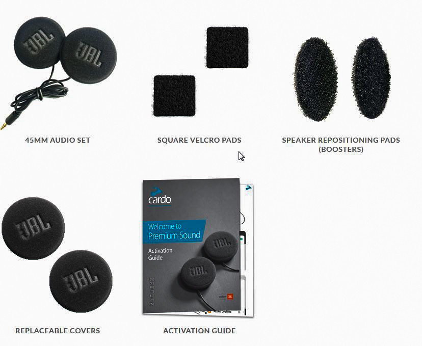 Cardo 45mm Speaker Set JBL Audio Set - Speed Addicts