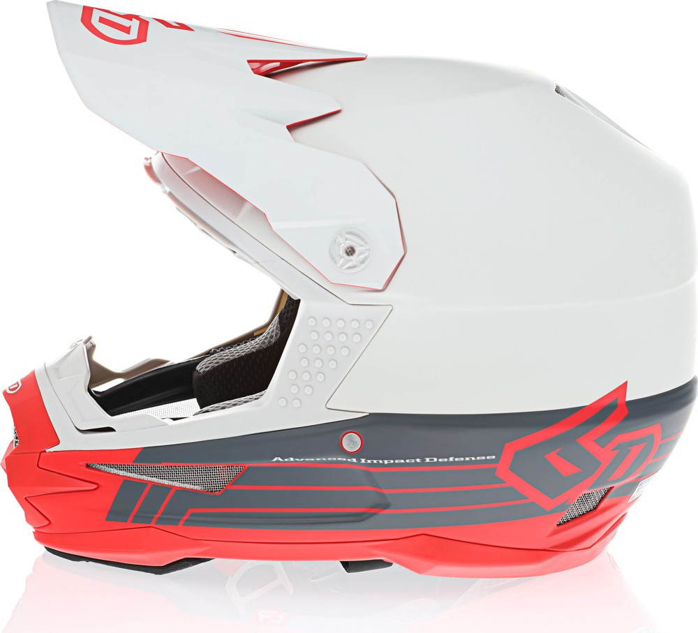 6D ATR-1 Split Red Helmet