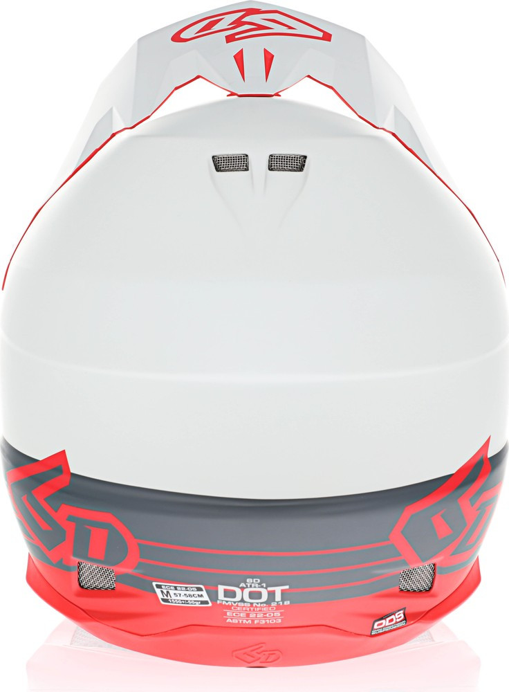 6D ATR-1 Split Red Helmet
