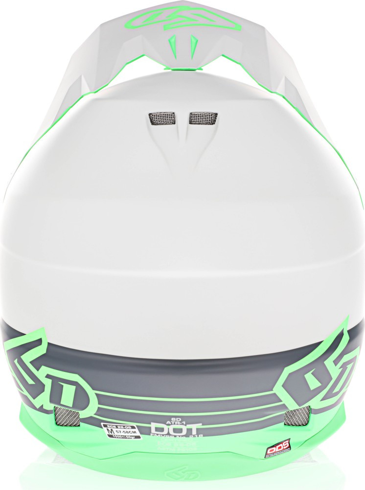 6D ATR-1 Split Neon Green Helmet