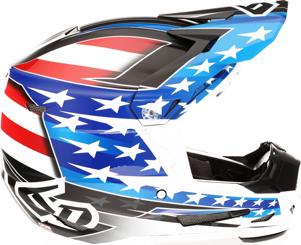 6D ATR-2Y Super Patriot Red White Blue Helmet