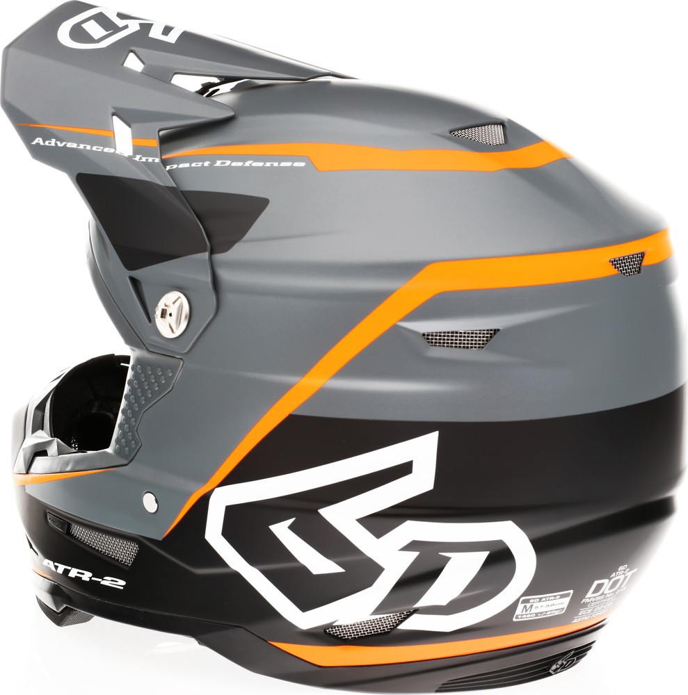 6D ATR-2 Alpha Neon Orange Helmet