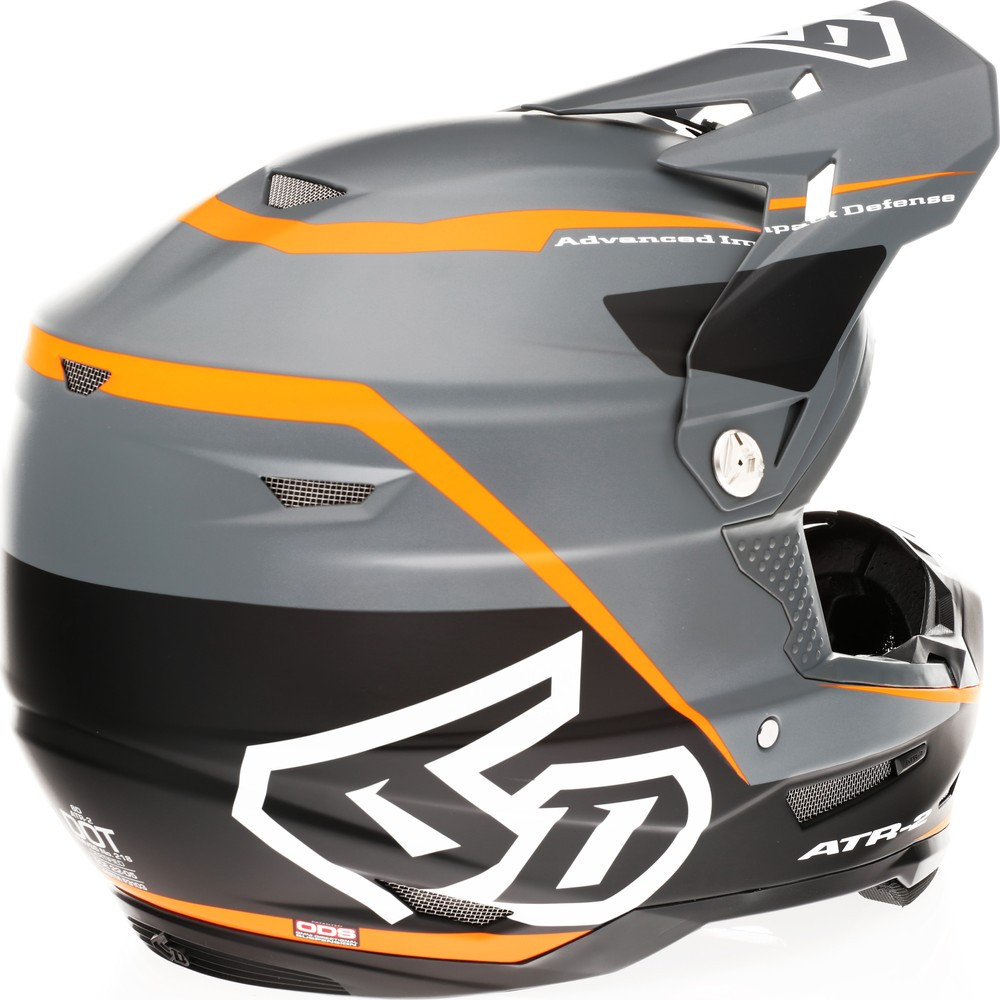 6D ATR-2 Alpha Neon Orange Helmet