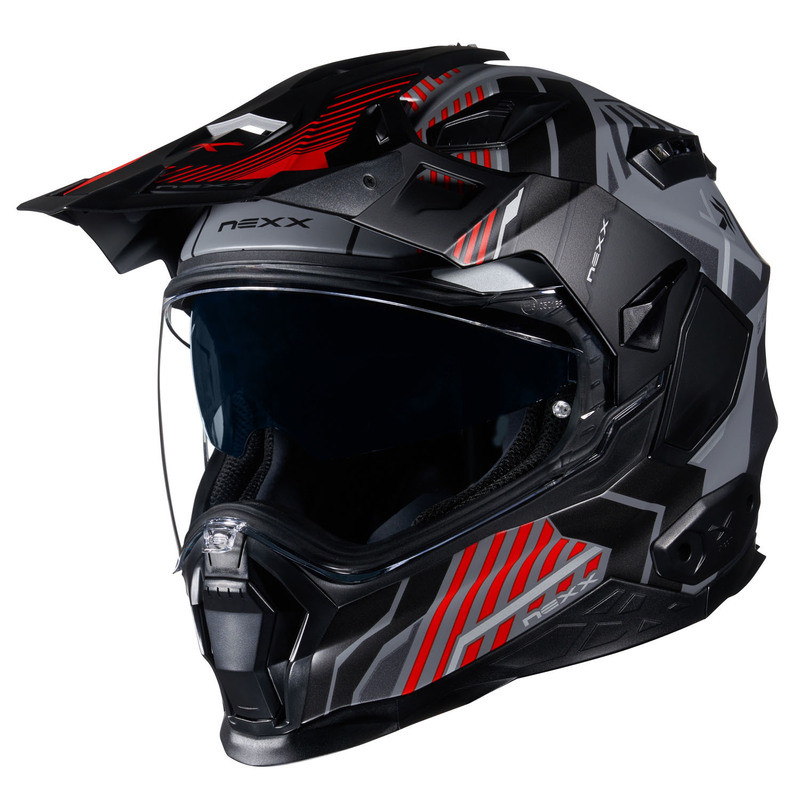 Nexx XWED 2 Wildcountry Gray Red Helmet - Speed Addicts