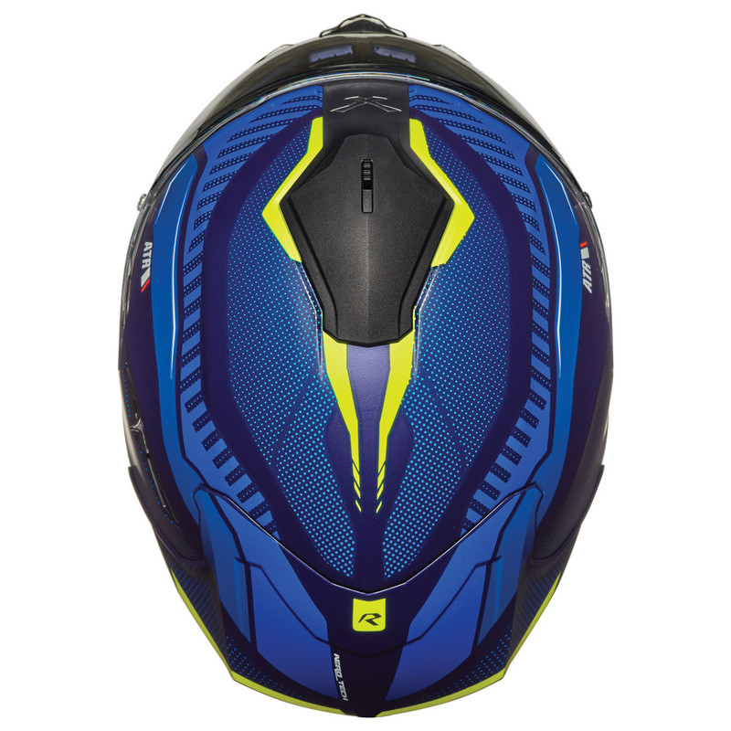 Nexx SX100R Skidder Blue Yellow Helmet