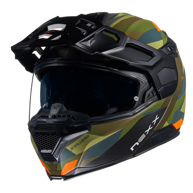 Nexx X-Vilijord Taiga Green Orange Helmet