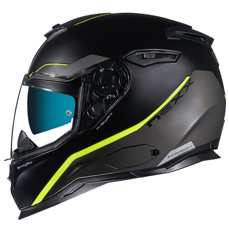 Nexx SX100 Skyway Black Yellow Helmet