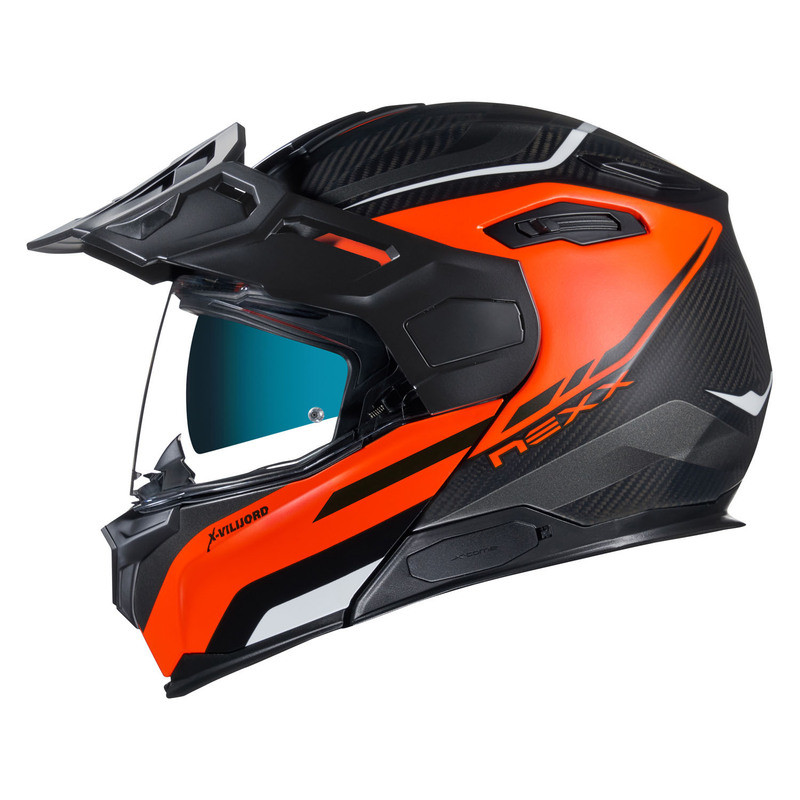 Nexx X-Vilijord Carbon Hiker Orange Gray Helmet - Speed Addicts