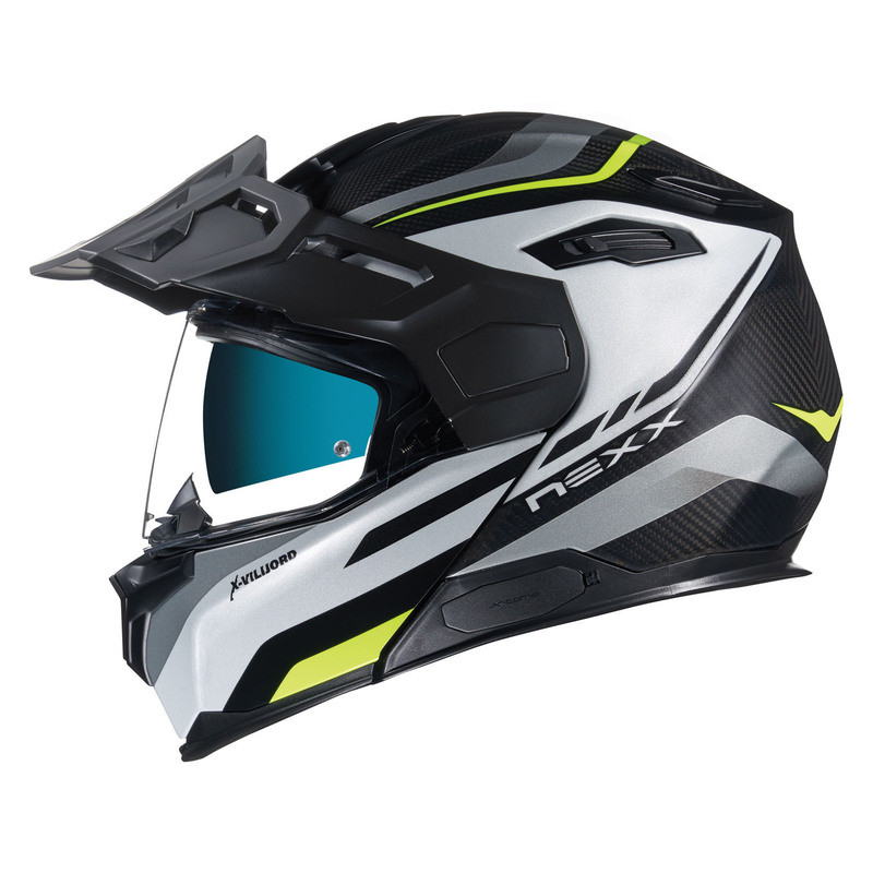 Nexx X-Vilijord Carbon Hiker White Yellow Helmet