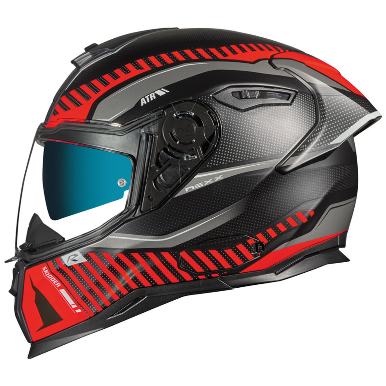 Nexx SX100R Skidder Black Red Helmet - Speed Addicts