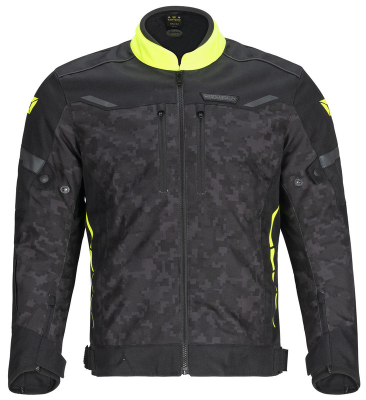 Cortech Aero-Tec Black Camo Hi Viz Jacket