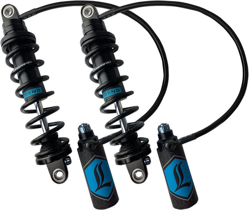Legend Suspension REVO ARC Remote Reservoir Heavy-Duty Shocks Harley Touring 13" '99-'08 - 1310-1879