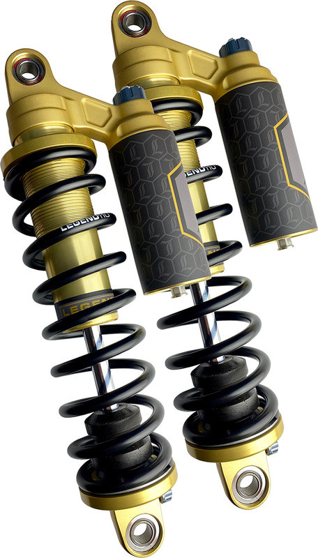 Legend Suspension REVO ARC Piggyback Gold Shocks Harley Sportster 14" '04-'22 - 1310-1920