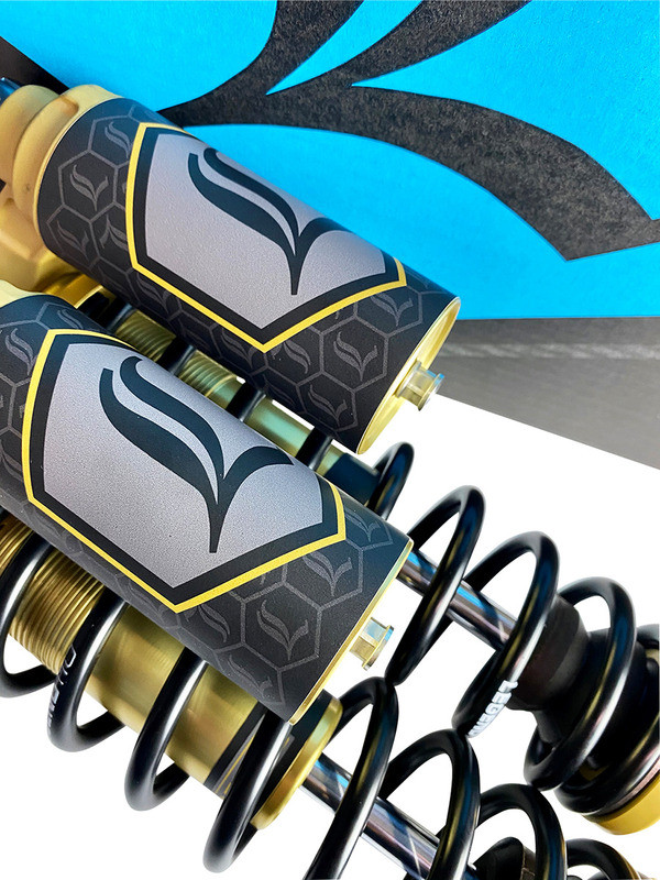 Legend Suspension REVO ARC Piggyback Gold Shocks Harley Sportster 14" '04-'22 - 1310-1920