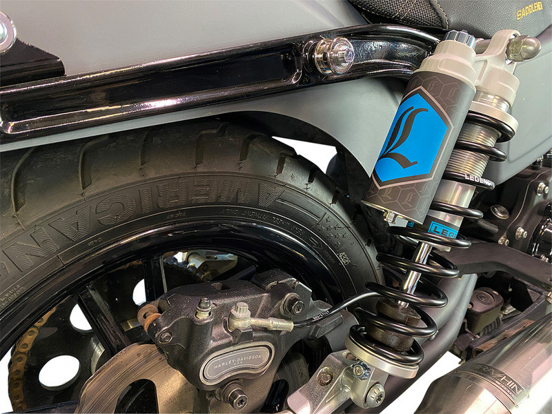 Legend Suspension REVO ARC Piggyback Clear Shocks Harley Sportster 14" '04-'22 - 1310-1944