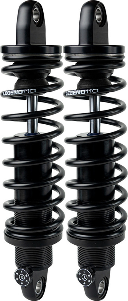 Legend Suspension REVO-A Adjustable Heavy-Duty Black Shocks Harley  Sportster 12