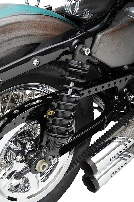 Legend Suspension REVO-A Adjustable Black Shocks Harley Sportster 12" '04-'22 - 1310-1118