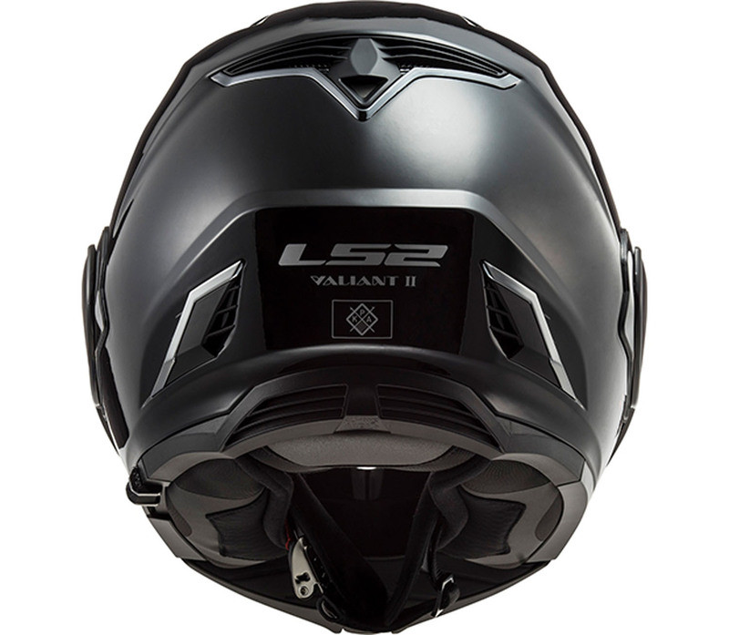 LS2 Valiant II Solid Gloss Blackout Modular Helmet - Speed Addicts