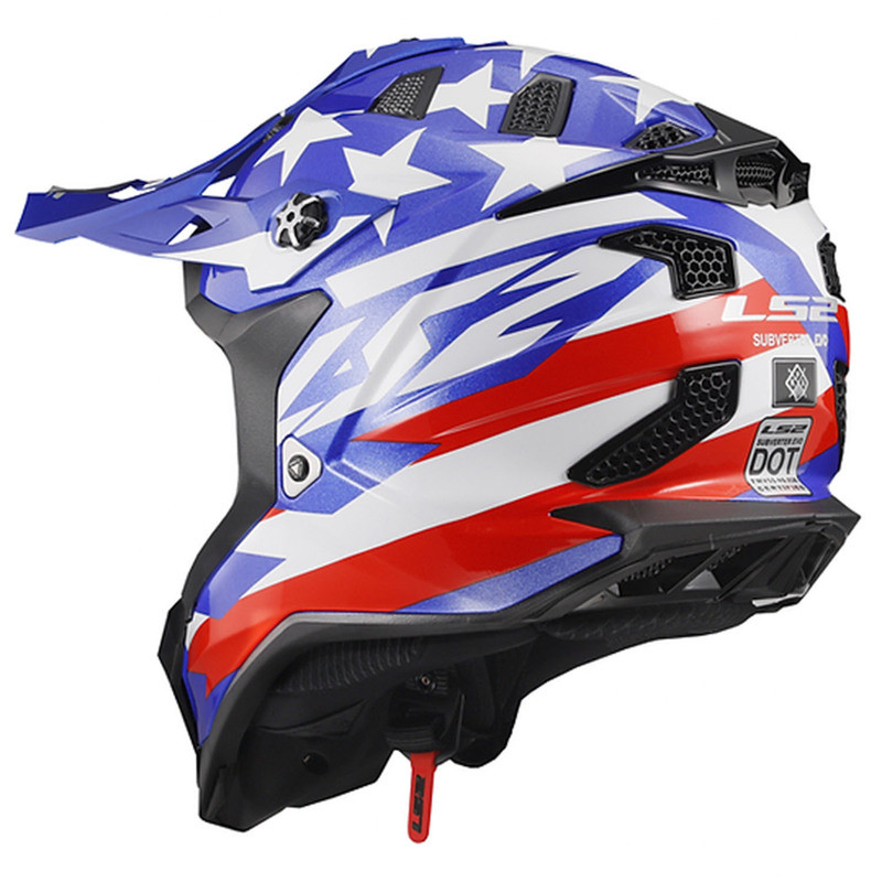 LS2 Subverter Evo United Red White Blue Helmet