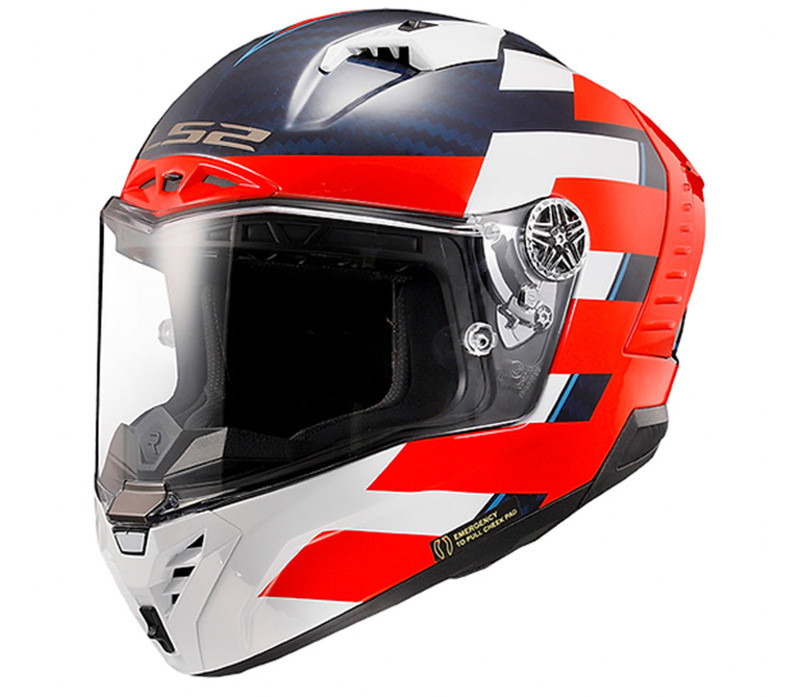 LS2 Thunder C Alliance Red White Blue Helmet