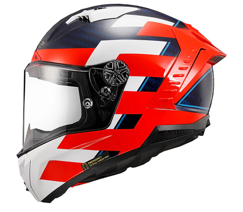 LS2 Thunder C Alliance Red White Blue Helmet