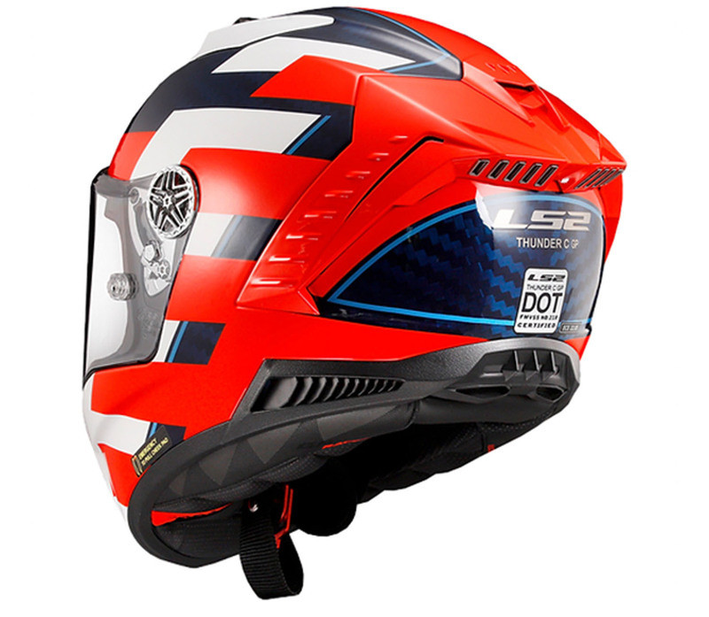 LS2 Thunder C Alliance Red White Blue Helmet