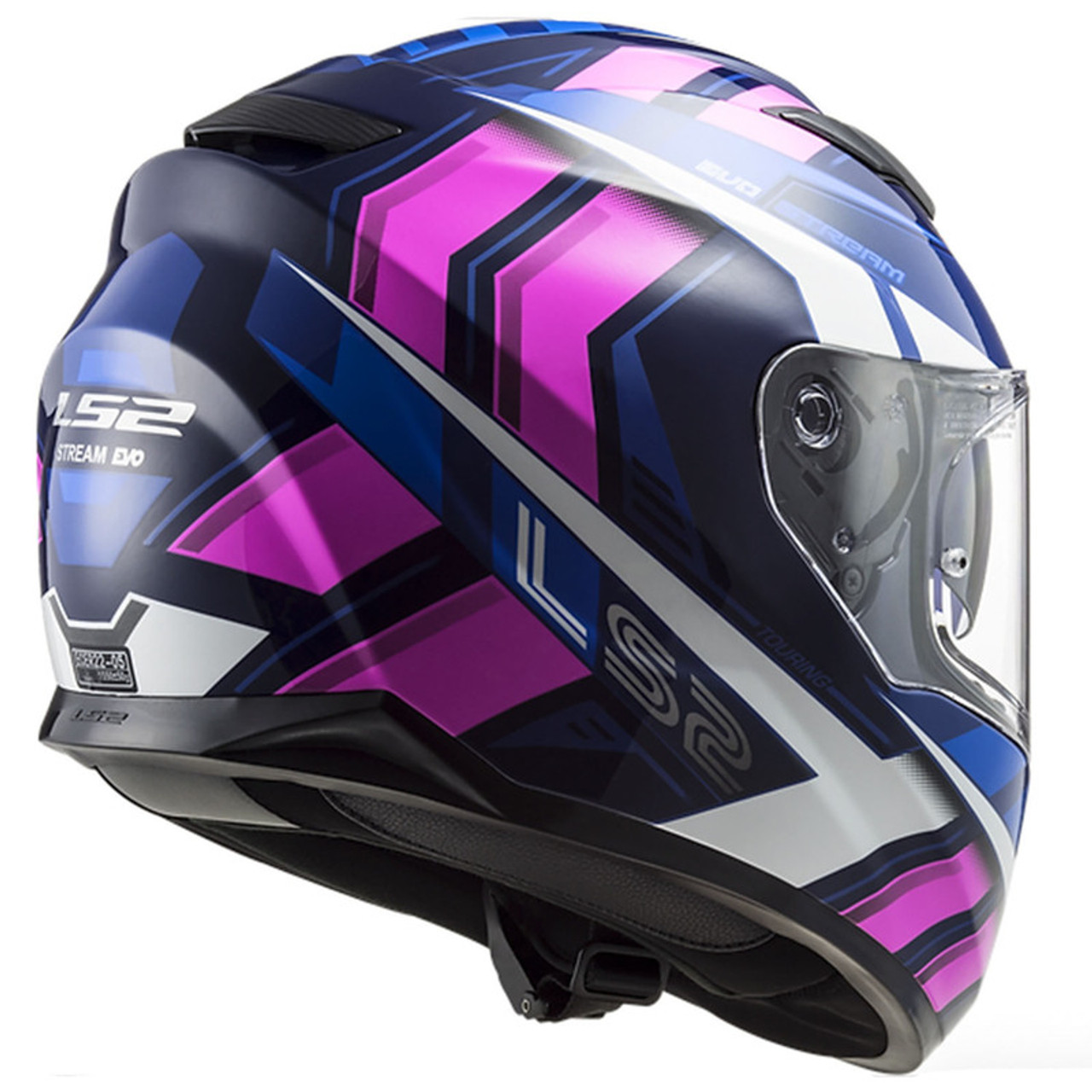 LS2 Stream Loop Black Pink White Blue Helmet