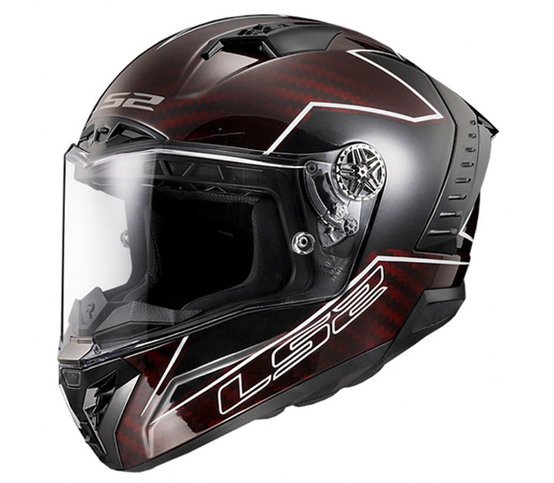 LS2 Thunder C Lightning Red Black Helmet