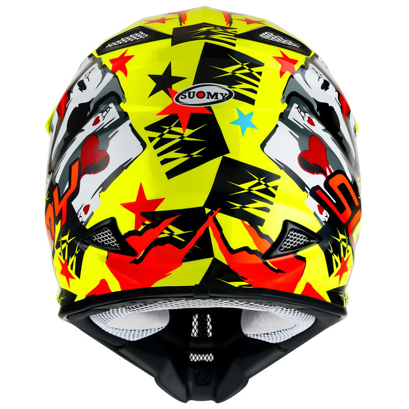 Suomy MX Jump Hazard Yellow Red Helmet