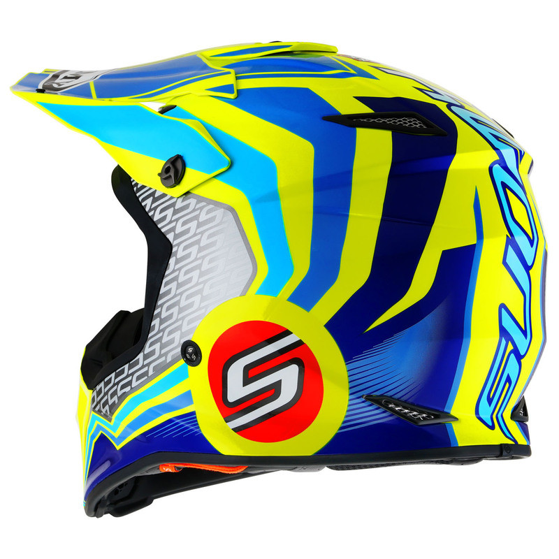 Suomy MX Speed Pro Forward Blue Yellow Helmet