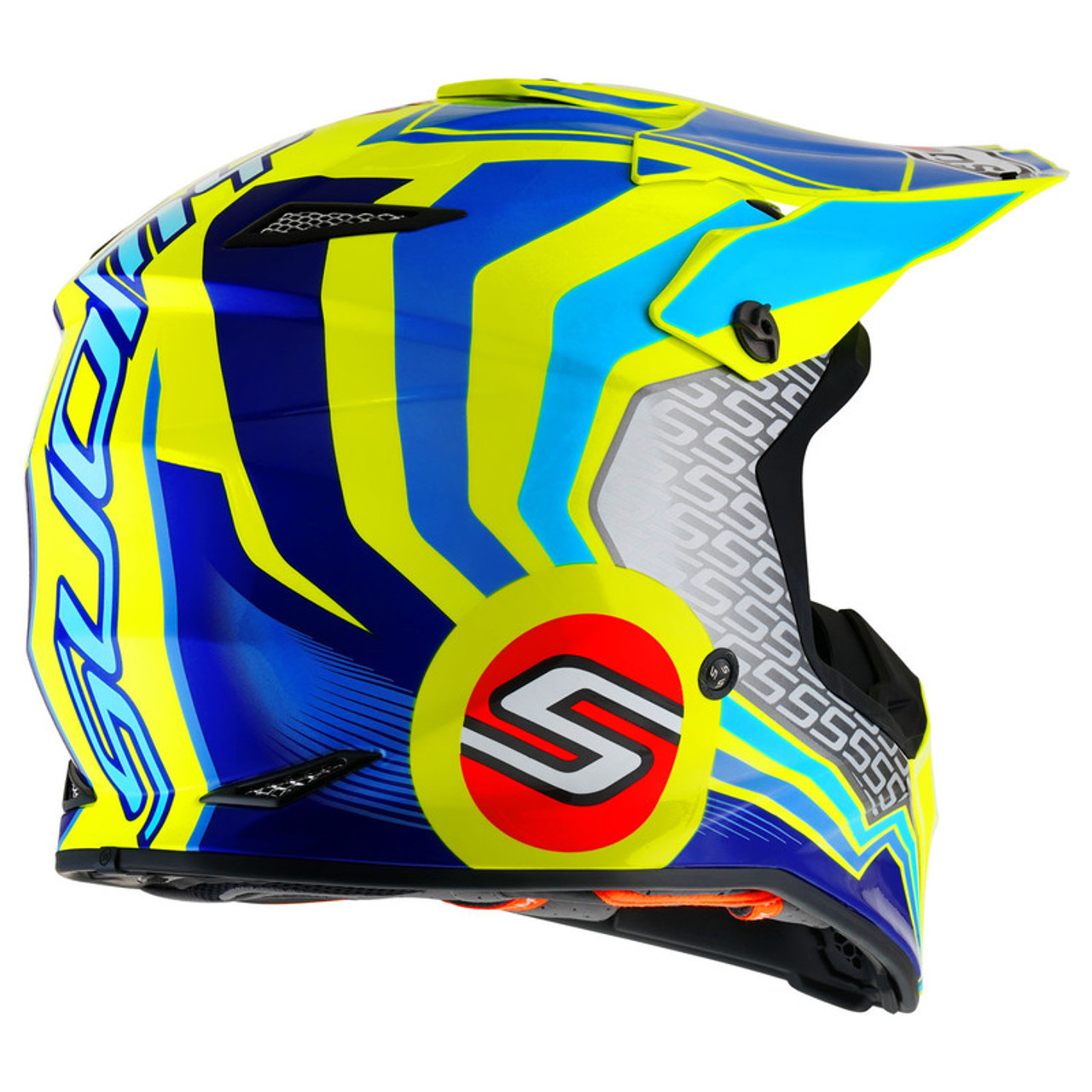 Suomy MX Speed Pro Forward Blue Yellow Helmet