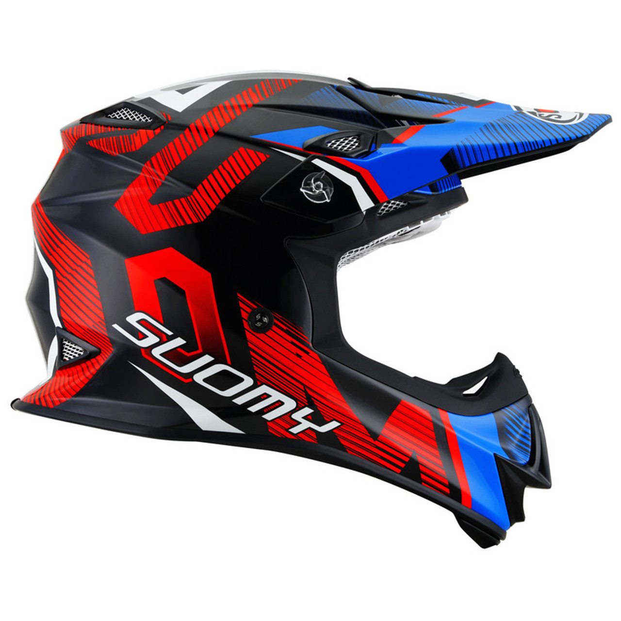 Suomy MX Jump Unleashed Blue Red Yellow Helmet