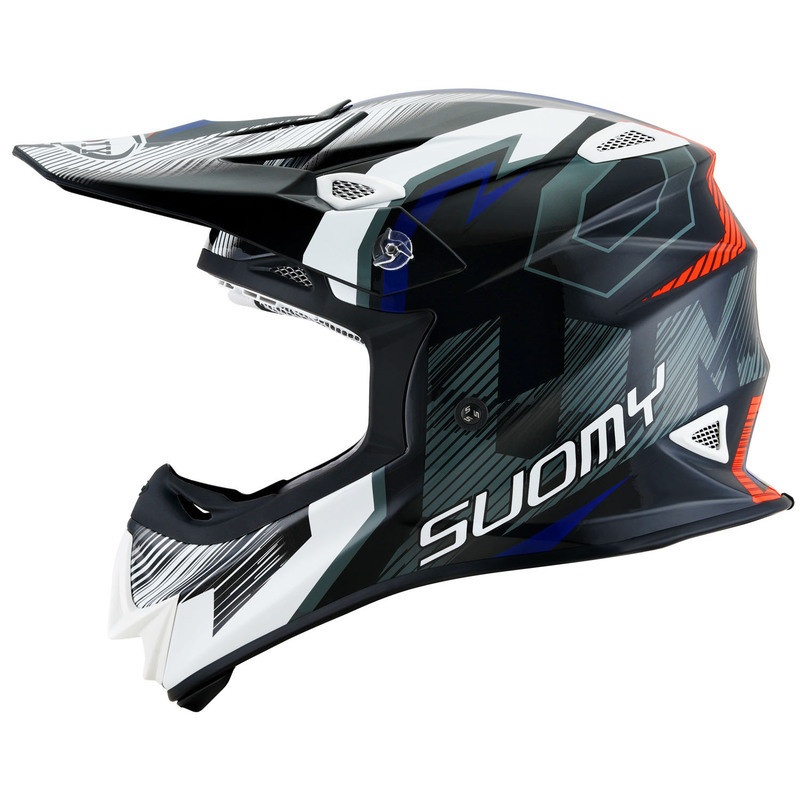 Suomy MX Jump Unleashed Black Red White Helmet