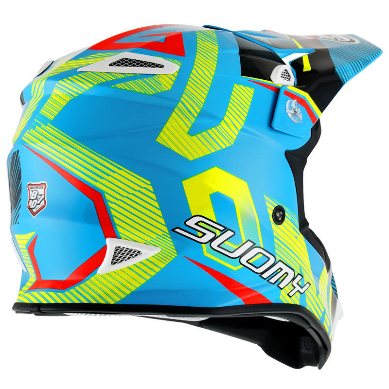 Suomy MX Jump Unleashed Cyan Yellow Gray Helmet