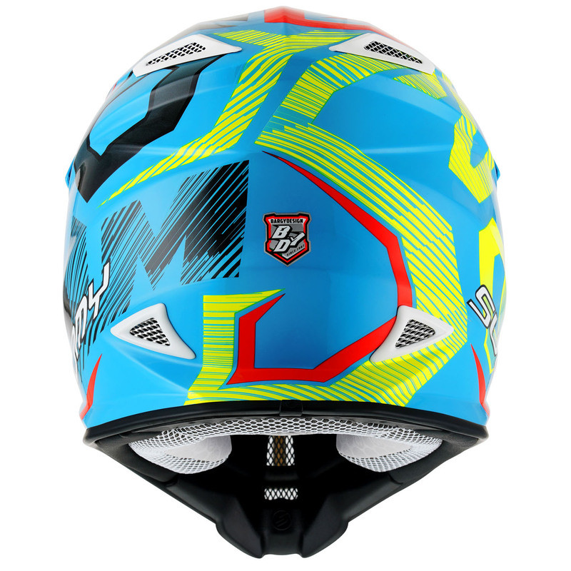 Suomy MX Jump Unleashed Cyan Yellow Gray Helmet - Speed Addicts