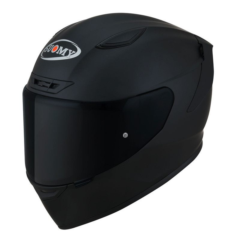 Suomy Track-1 Matte Black Helmet - Speed Addicts