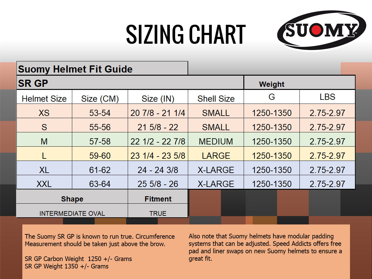 SUOMY SR-GP Mサイズ Suomy SR-GP Fullspeed Helmet - Speed Addicts